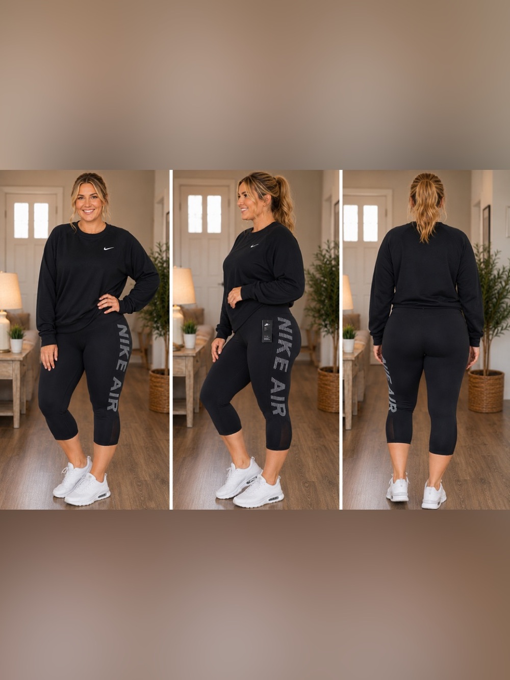Nike Air women’s Xl black outfit